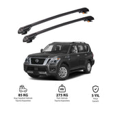 NISSAN ARMADA 2017 et modèles ultérieurs TRX1 Thunder Carrier Barres transversales pour galerie de toit de voiture, 2 barres